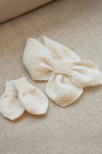 Ulli vanter og tørklæde - Viking Design 2506-10 Kit - Baby - Viking Baby ull