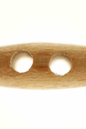 Duffel Træ Knap 30 mm brun