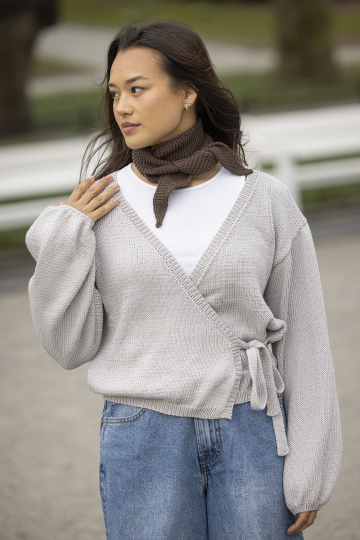Slå om cardigan - Viking Design 2610-1A Kit - XXS-XXL - Viking Bamboo