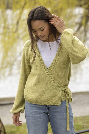 Slå om cardigan - Viking Design 2610-1B Kit - XXS-XXL - Viking Bamboo