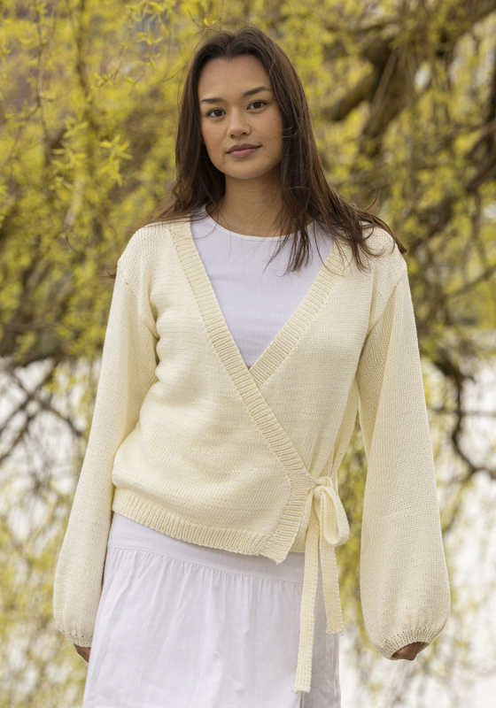 Slå om cardigan - Viking Design 2610-1C Kit - XXS-XXL - Viking Bamboo, fra Viking
