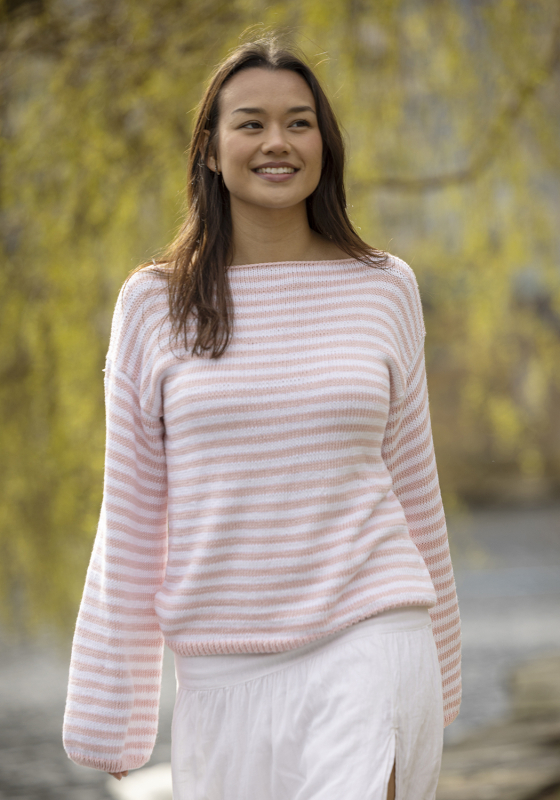 Salty genser med bådhals - Viking Design 2610-2E Kit - XS-XXL - Viking Bamboo, fra Viking