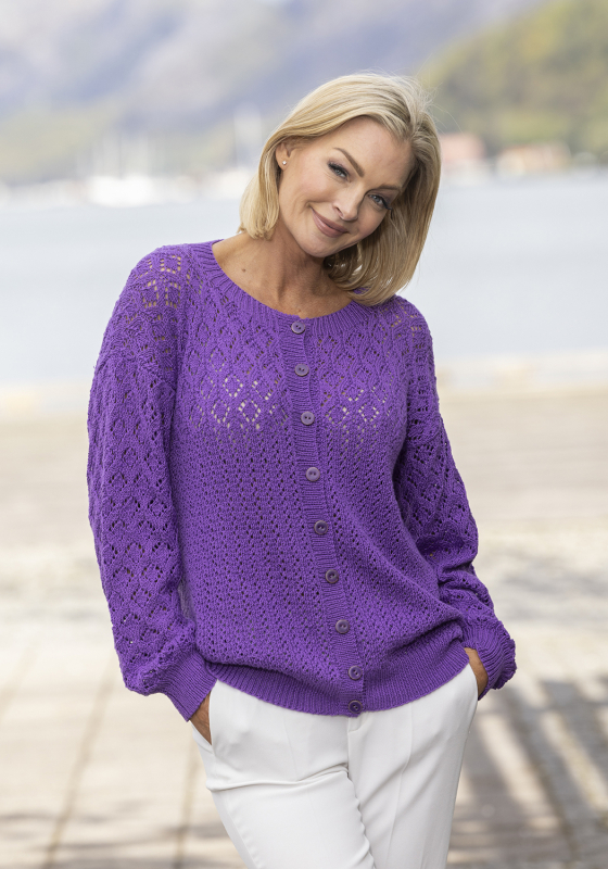 "Melang" Cardigan - Viking Design 2612-7A Kit - XS - XXL - Viking Bambino, fra Viking