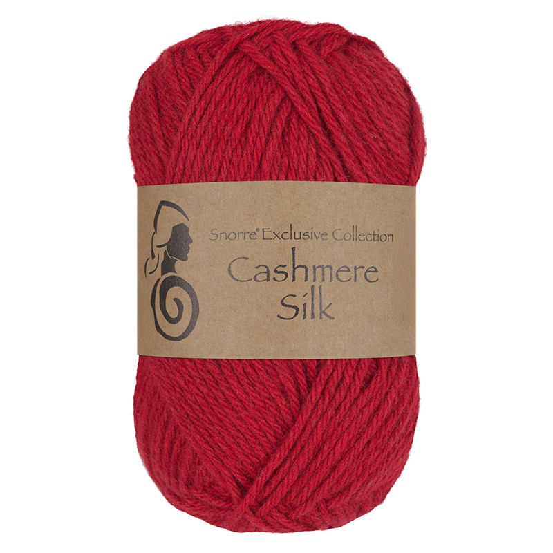 Viking Snorre Cashmere Silk - 650 Kirsebær, Kashmir/silke, fra Viking