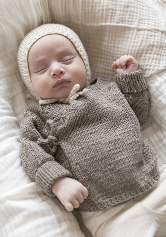 "Bamsebo" Omslagsjakke og kyse - Viking Design SEC 12-4B Kit - 1 - 24 mdr - Viking cashmere silk, fra Viking