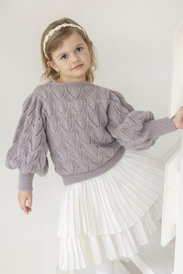 Tjørme genser - Viking Design 2607-1 Kit - 2 - 12 år - Viking Alpaca Lille Storm