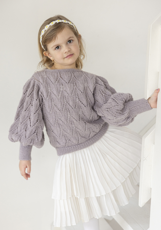 Tjørme genser – Viking Design 2607-1 Kit – 2 – 12 år – Viking Alpaca Lille Storm, fra Viking