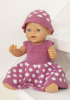 Lotus dukkekjole - Viking Design 2607-5 Kit -  baby born - Viking Alpaca Lille Storm