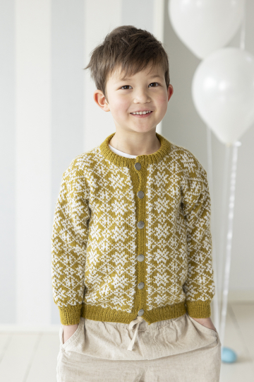 Birk cardigan - Viking Design 2607-13 Kit - 2 - 12 år - Viking Alpaca Lille Storm