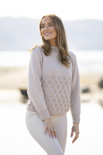 Dalia genser - Viking Design 2220-5B Kit - XS - XXL - Viking Trend Merino