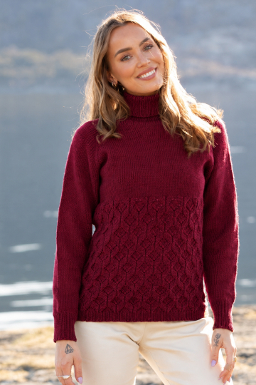 Dalia genser - Viking Design 2220-5A Kit - XS - XXL - Viking Trend Merino