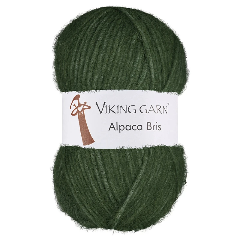 Viking Bris - 384 Mørkegrøn, Alpacagarn, fra Viking