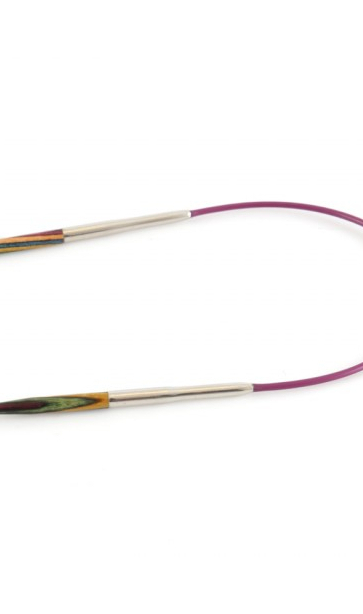 Lotus Yarns Ago Circolare Symfonie 25,4 Cm – Legno Colorato Betulla – Misura US 0 (2,00 Mm)