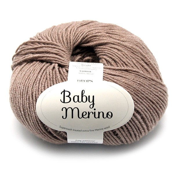 Se DROPS Baby Merino 17 Beige Mix, Uldgarn, fra DROPS Design hos Kukuk.dk