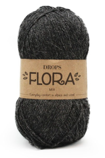 DROPS Flora 05 Mørkegrå Mix 