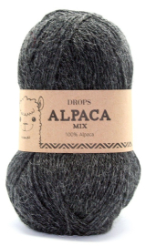DROPS Alpaca 506 Mørkegrå Mix
