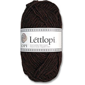 Istex Lettlopi - 0867 Chokoladebrunislandsk gar, Islandsk Uldgarn, fra Istex