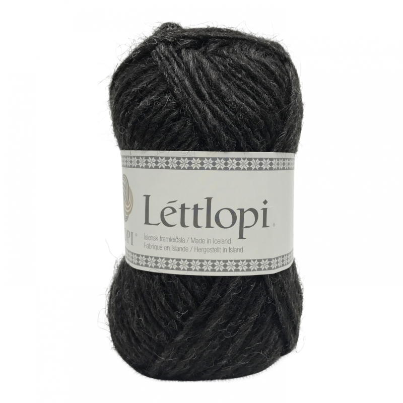 Istex Lettlopi - 0052 Sort fårislandsk gar, Islandsk Uldgarn, fra Istex