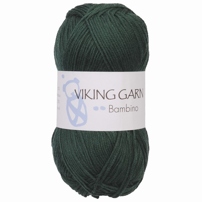 Billede af Viking Bambino - 433 Mørkegrøn, Bambusgarn/Bomuld, fra Viking