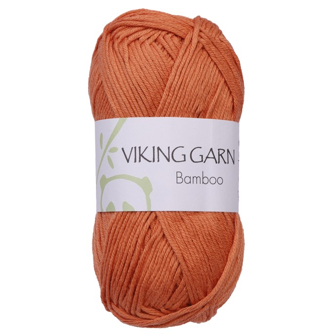Se Viking Bamboo - 651 Orange, Blandingsgarn, fra Viking hos Kukuk.dk